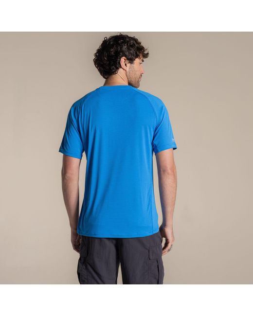 Craghoppers Blue Nosilife Solar Shield+ Short-Sleeved T-Shirt for men