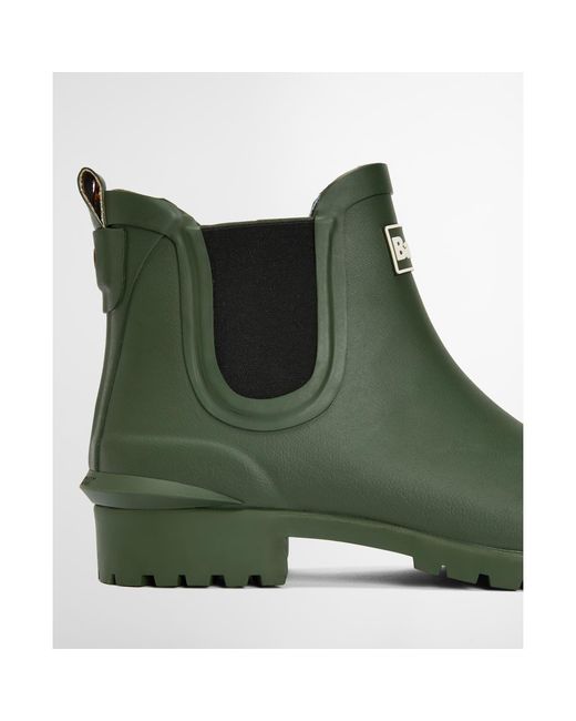 Barbour Green Wilton Chelsea Wellington Boots