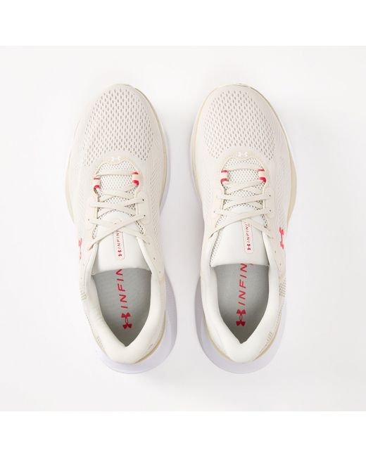 Under Armour White Infinite Pro Entry Road Running Shoes for men
