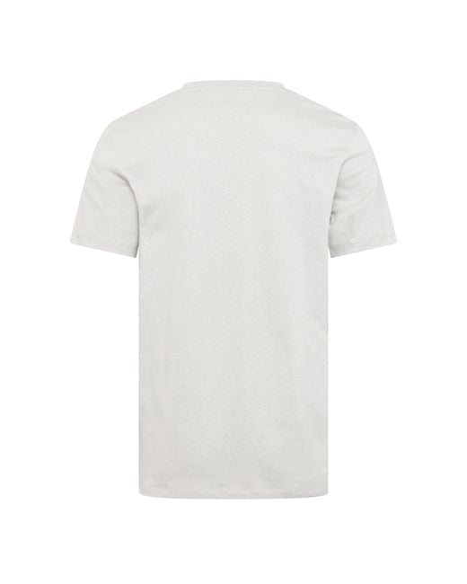 Boss White Tales T-Shirt With Logo Patch Premium Cotton for men