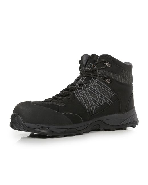 Regatta Black Claystone Safety Toe Cap Safety Work Boot for men