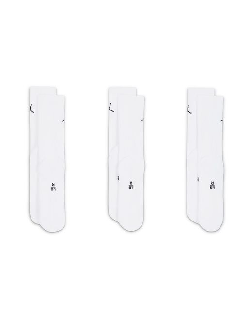 Nike White Everyday Crew Socks (3 Pairs)