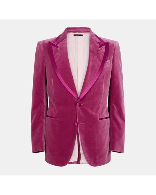 Tom Ford Purple Suit Jacket for men