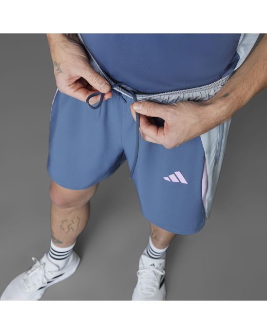 Adidas Blue Climacool Colorblock Shorts for men