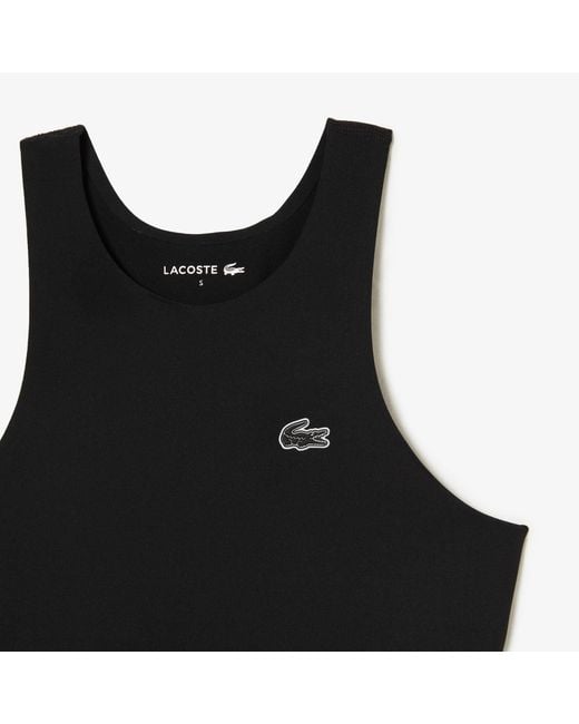 Lacoste Black Quick-Dry Recycled Polyamide Stretch Bra