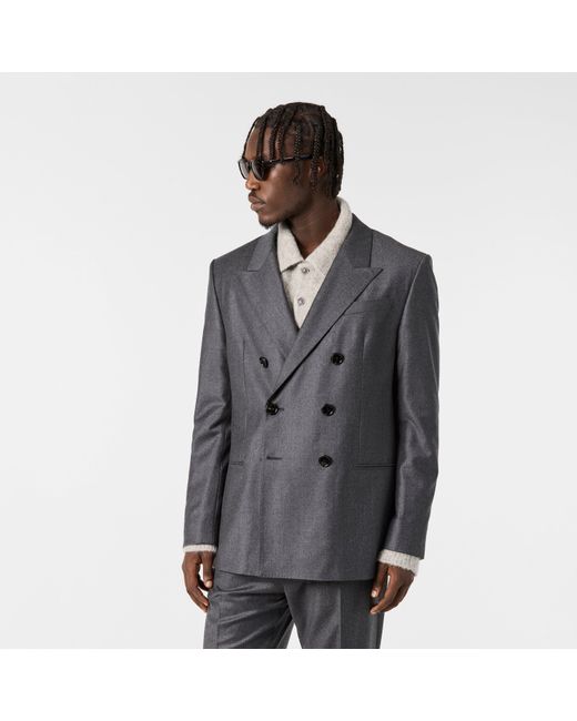 AMI Blue Button Tailored Fit Blazer for men