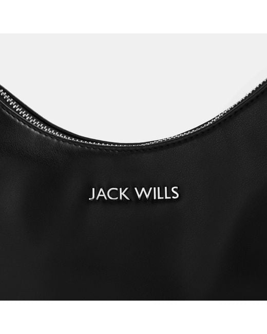 Jack Wills Black Structured Shoulder Ladies Bag