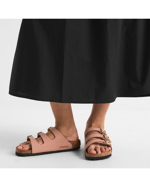 Birkenstock Pink Florida Hex Flat Sandals