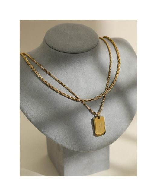 Inicio Metallic Waterproof Twist Rope Necklace for men