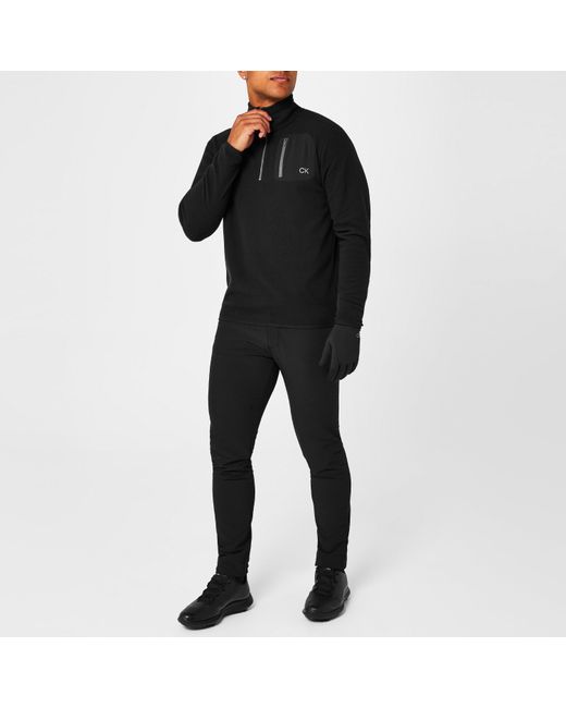 Calvin Klein Black Calvinklein Planet Golf Fleece for men