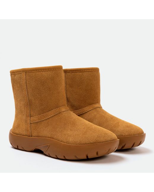 Golddigga Brown Snug Classic Slip On Ankle Boots