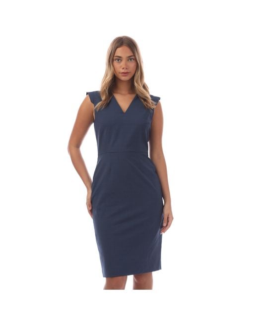 Boss Blue Docia Mini Dress