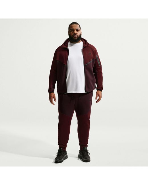 Nike Red Tech Fleece Joggers for men