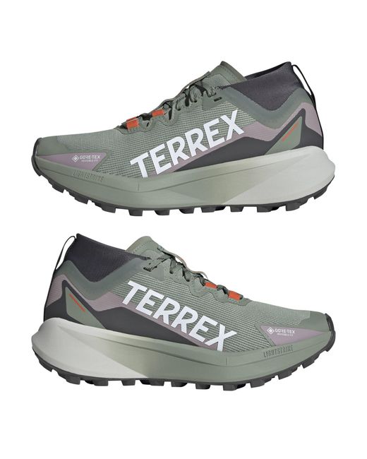 Adidas Gray Terrex Agravic Gtx Trail Running Shoes