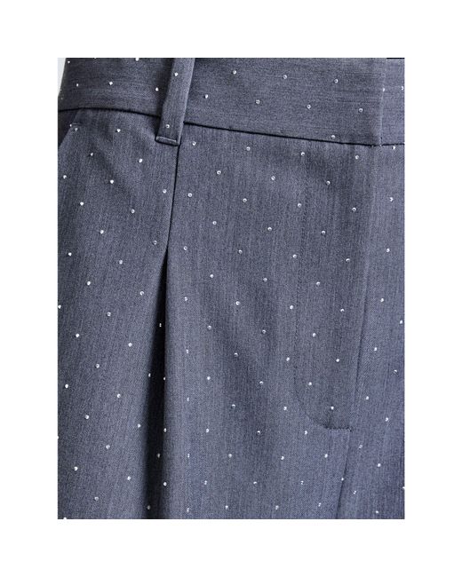 French Connection Blue Wide Leg Trousers