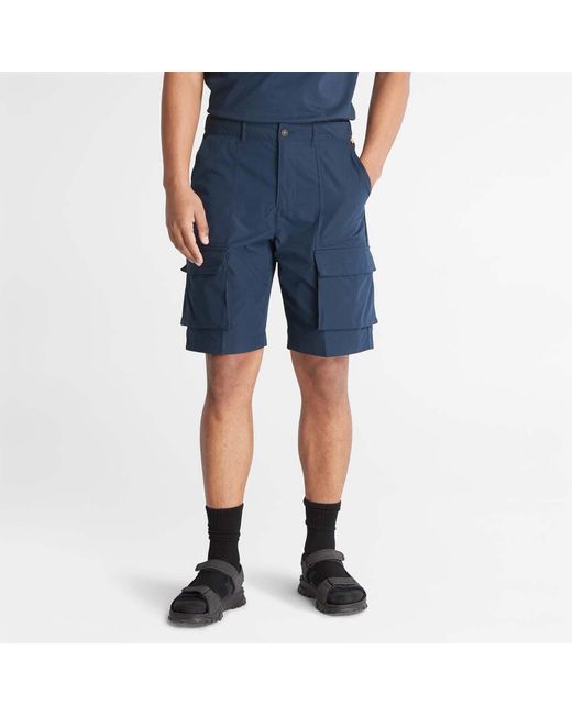 Timberland Blue Durable Water Repellent Cargo Shorts for men