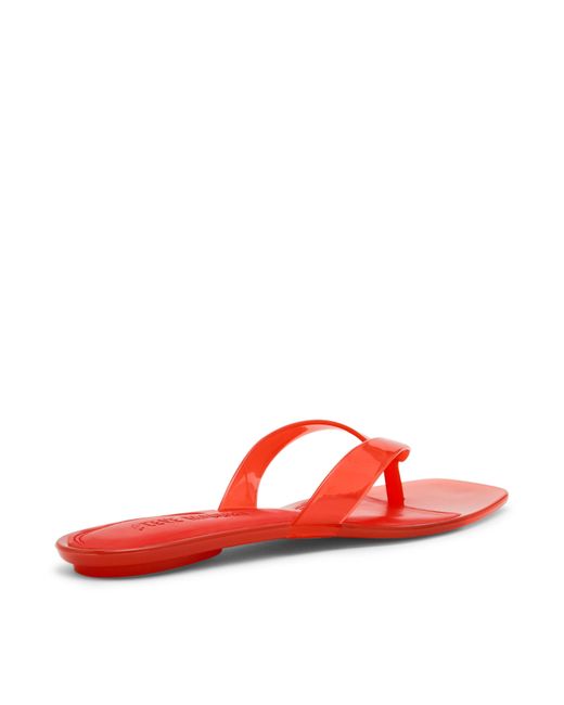 Steve Madden Red Flip Flops