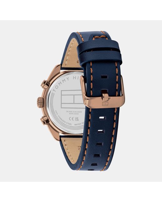 Tommy Hilfiger Blue Hudson Stainless Steel Chronograph Analogue Quartz Watch for men