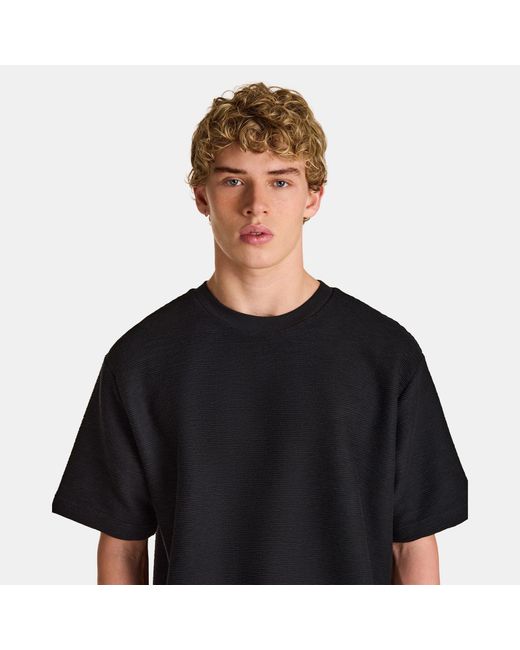 PREVU Black Ottoman Tee T-Shirt for men