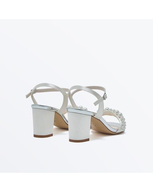 Rainbow Sandals White Block Court Shoes