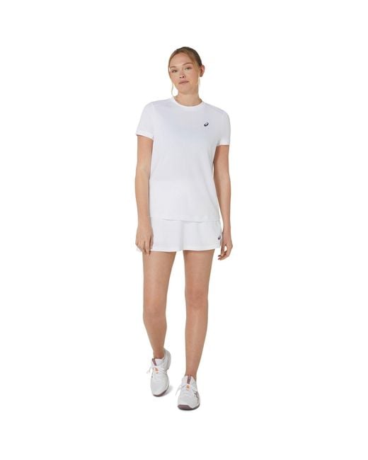 Asics White Court Ss Top T-Shirt