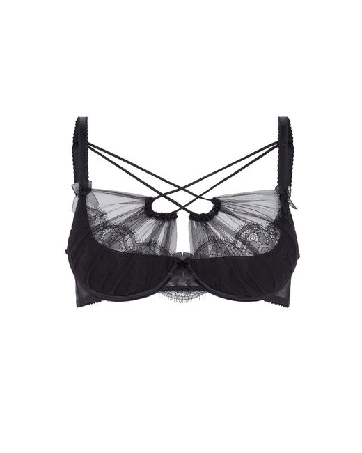 Agent Provocateur Black Halley Plunge Underwired Bra