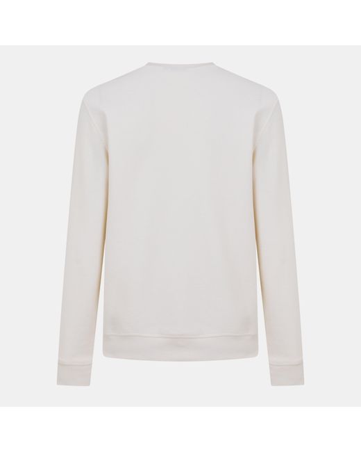 Barbour White B.Intense Wrightson Crew Sweatshirt for men