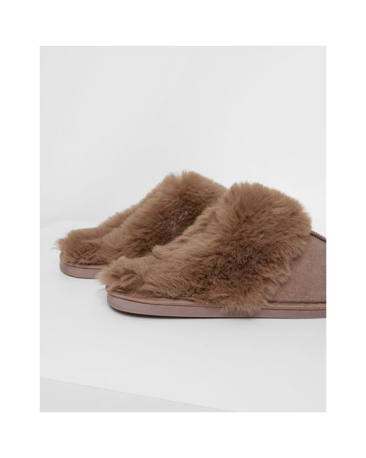 Threadbare Brown Tb Solace Mule Slippers