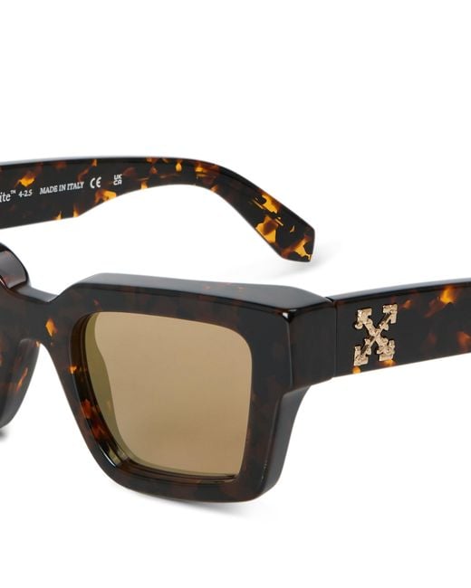 Off-White c/o Virgil Abloh Black Richardson Rectangle Sunglasses for men