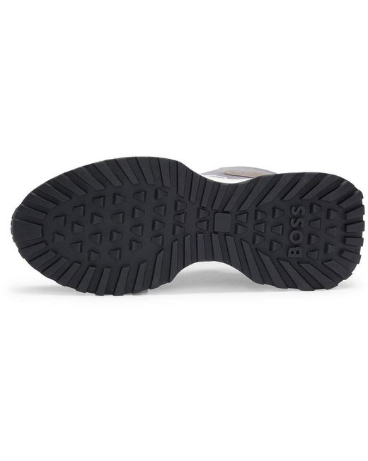 Boss Gray Jonah Runn Sdtx 10252308 01 Low-Top Trainers for men