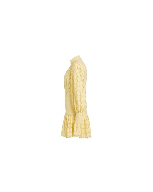 Bardot Metallic Remy Spot Mini Shirt Dress
