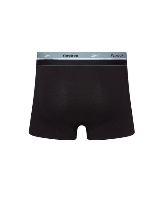 Reebok Black 3 Pack Trunks Farr for men