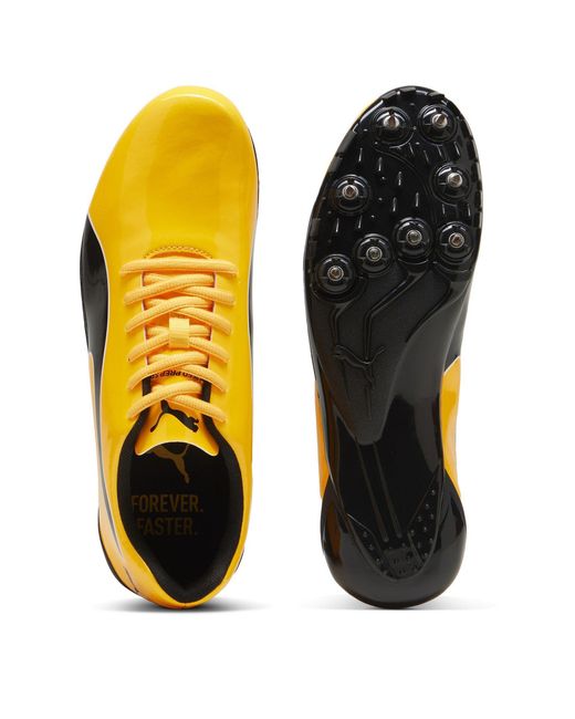 PUMA Yellow Evospeed Prep Sprint 3.5 Track Running Spikes for men