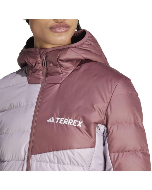 Adidas Purple Terrex Multi Light Down Jacket