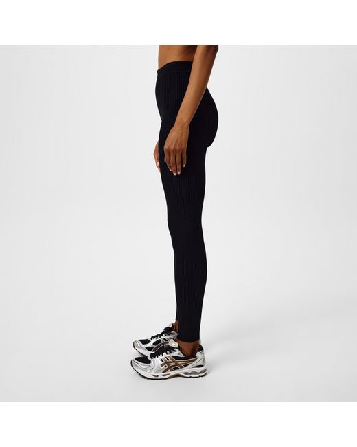 Fear Of God Black Ribbed Full Length Leggings