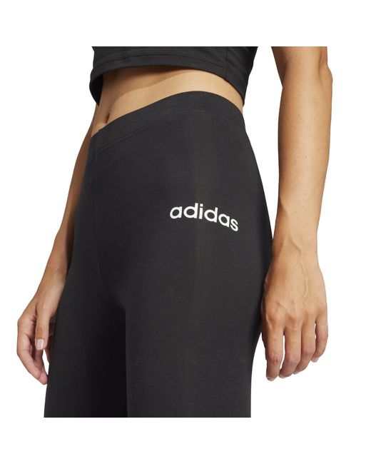 Adidas Black Essentials 3 Stripe Leggings