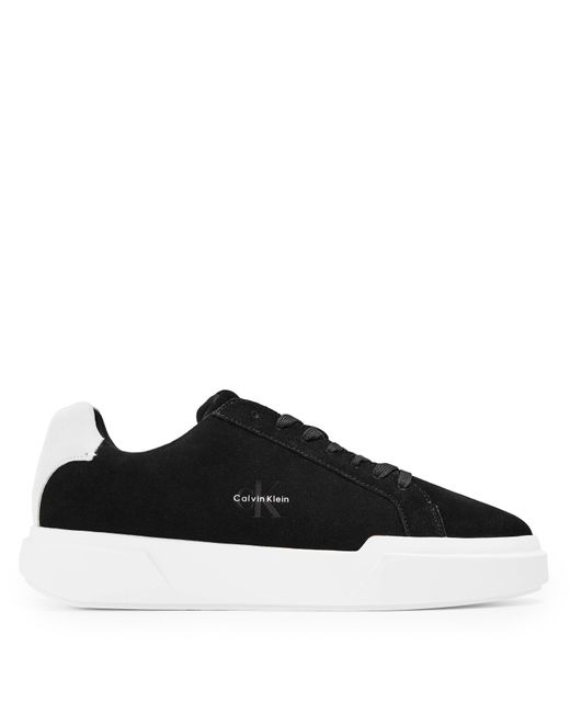 Calvin Klein Black Chunky Cup Low-Top Trainers for men