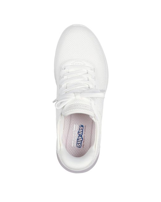 Skechers White Bobs Arc Waves Runners