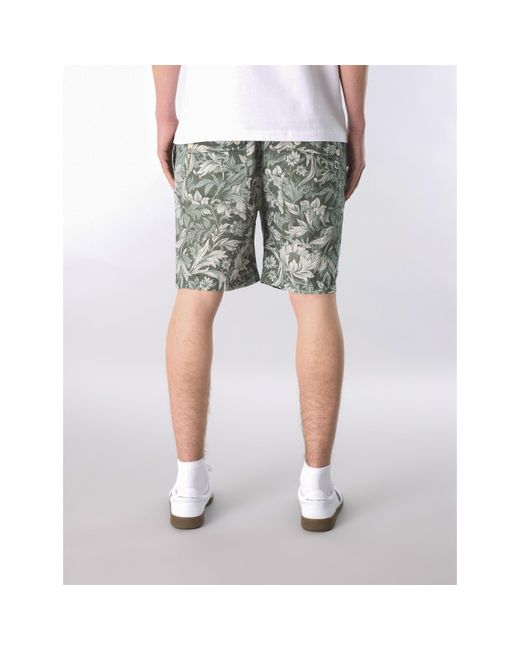 Pretty Green White Fleece Shorts for men