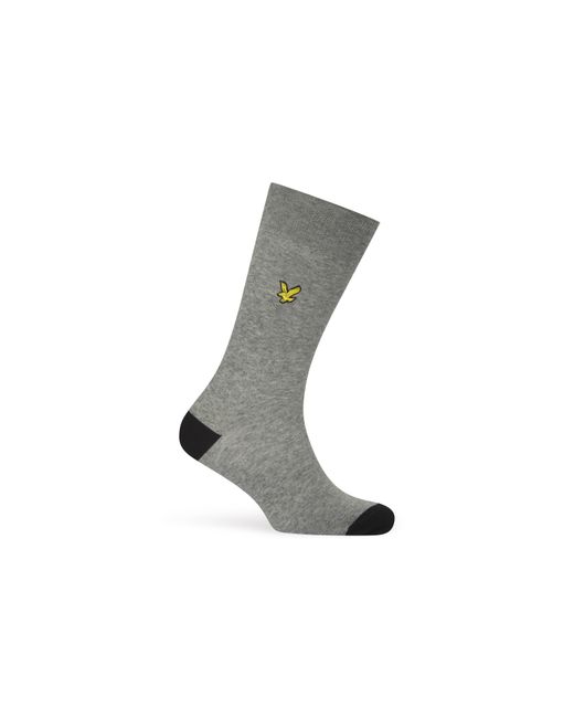 Lyle & Scott Black Crew Socks for men