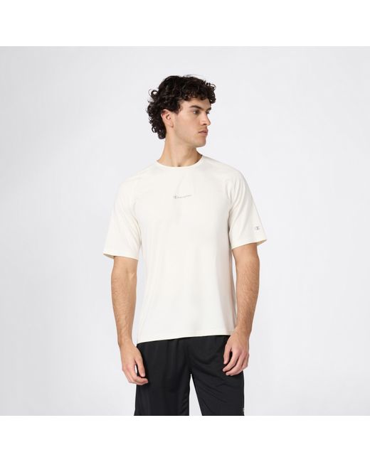 Champion White Short Sleeve Performance Gym Top for men