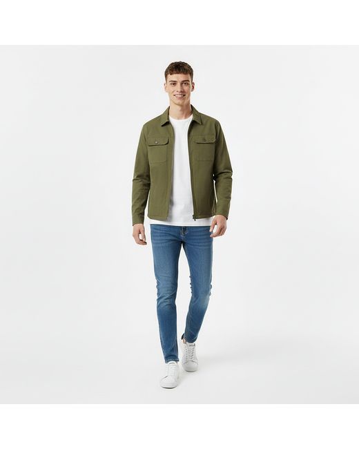 Jack Wills Green Shire Utility Overshirt for men
