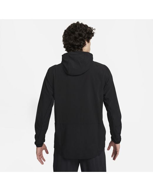 Nike Black Unlimited Repel Hooded Versatile Jacket for men