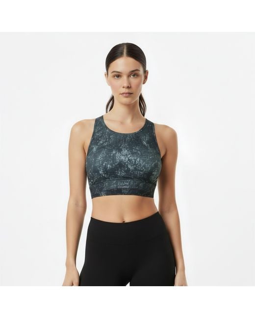 Usa Pro Gray Pro Core Racer Back Sports Bra Ladies