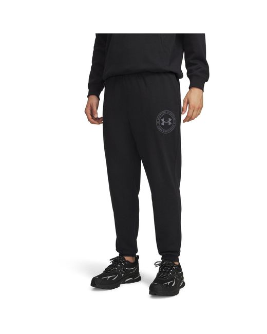 Under Armour Black Closed Hem Fleece Joggers for men