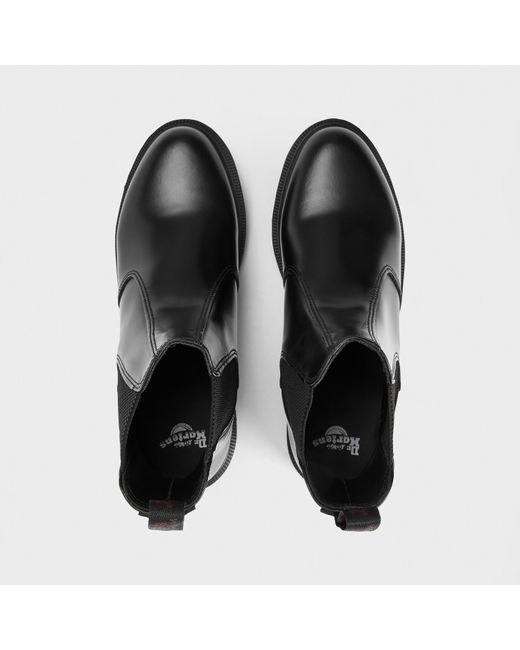 Dr. Martens Black Flora Chelsea Boots