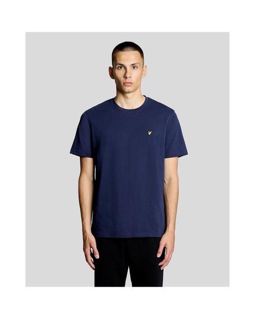 Lyle & Scott Blue Lyle & Scott Small Eagle T-Shirt for men