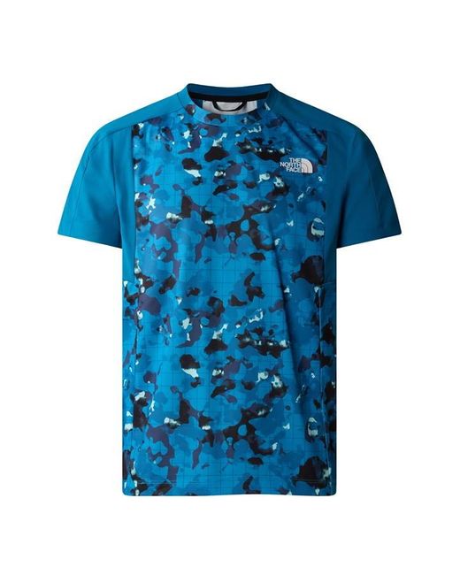 The North Face Blue M Valday Tee Print Skyline Met for men