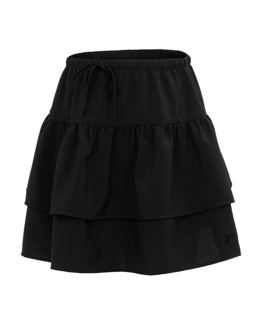 SoulCal & Co California Black Soul Linen Tiered Skirt
