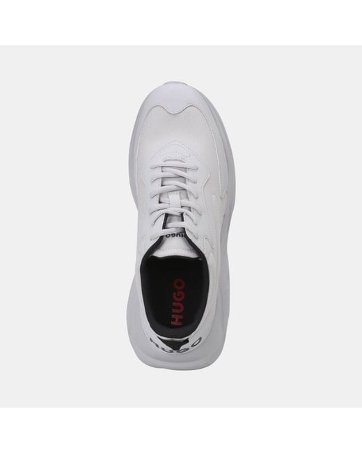 HUGO White Leon Runners for men